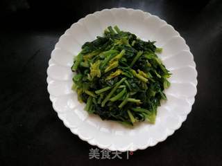 浇汁儿菠菜的做法步骤:3