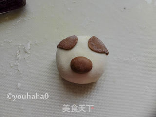 小猪豆沙包的做法步骤:7