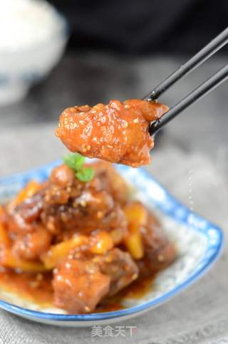 菠萝咕咾排骨的做法步骤:12