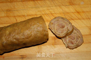 豆皮肉卷的做法步骤:11