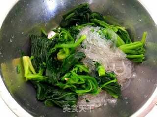 菠菜拌粉丝的做法步骤:8