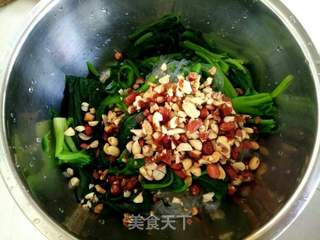 菠菜拌粉丝的做法步骤:11