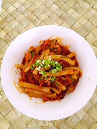 #新年心美食 炒年糕#的做法步骤:7