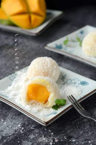 芒果糯米糍的做法步骤:10