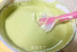 抹茶双味芝士生日蛋糕的做法步骤:18