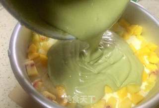 抹茶双味芝士生日蛋糕的做法步骤:19