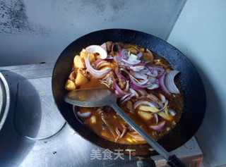 家庭版大盘鸡的做法步骤:10