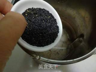 黑芝麻花生米糊的做法步骤:4