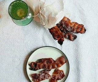 蜜渍培根肉脯的做法步骤：4