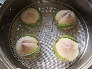 蒸寿桃的做法步骤:11