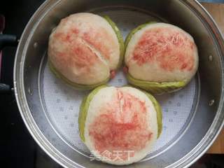 蒸寿桃的做法步骤:17