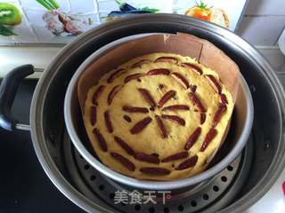 #新年心美食 南瓜发糕#的做法步骤:7