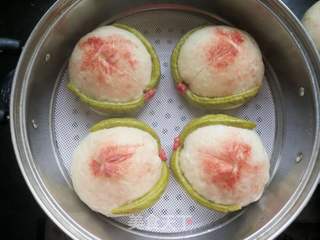 蒸寿桃的做法步骤:12