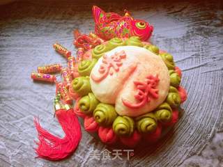 吉祥双寿桃的做法步骤:23