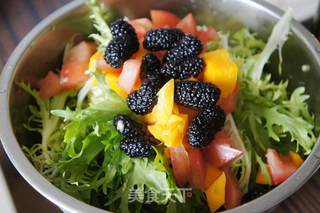 蒜香拌苦菊的做法步骤:6