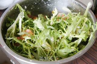 蒜香拌苦菊的做法步骤:8