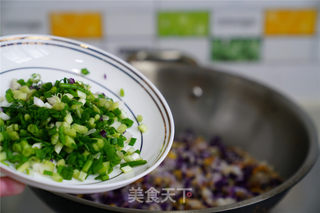 紫甘蓝鸡蛋炒饭的做法步骤:6