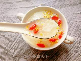 桂花枸杞蛋白羹的做法步骤:11