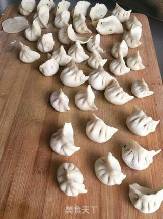 荠荠菜饺子的做法步骤:8