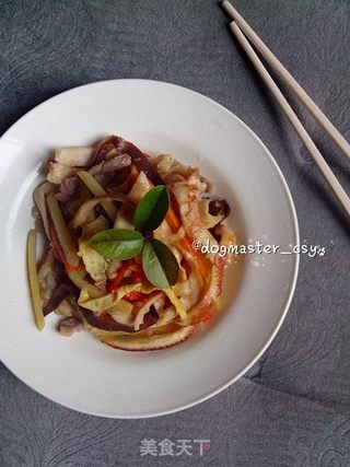【五彩炒饼】的做法步骤:11