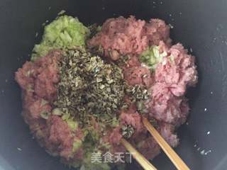 灰树花饺子的做法步骤:5