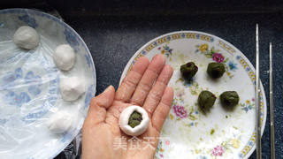 抹茶蔓越莓汤圆的做法步骤:11