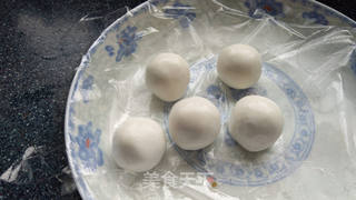 抹茶蔓越莓汤圆的做法步骤:12