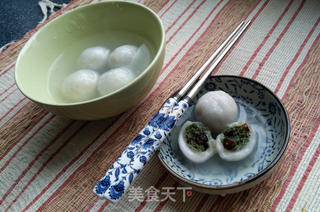 抹茶蔓越莓汤圆的做法步骤:16