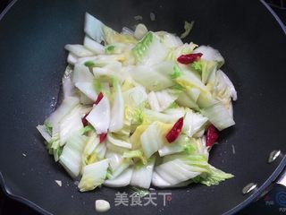 醋溜白菜的做法步骤:6
