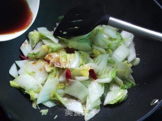 醋溜白菜的做法步骤:7