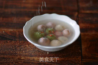 这一份彩色汤圆我觉得是很佛系了的做法步骤:10