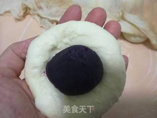 #花样美食#紫薯花包的做法步骤:11