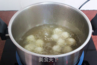 玫瑰花茶汤圆的做法步骤:5