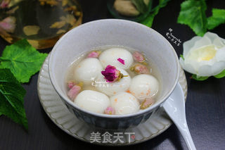 玫瑰花茶汤圆的做法步骤:7