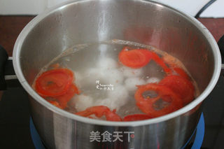 西红柿煮汤圆的做法步骤:4