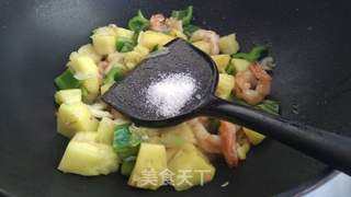 酸甜菠萝虾的做法步骤:13