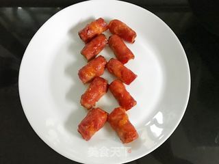 金针菇酸黄瓜培根卷的做法步骤:12