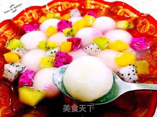 #花样美食#水果捞汤圆的做法步骤:9