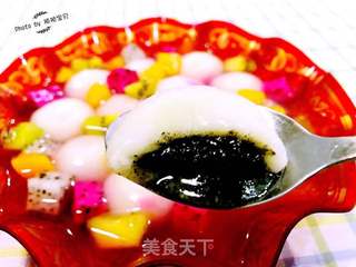 #花样美食#水果捞汤圆的做法步骤:12