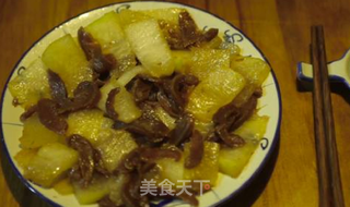 潮音潮人:潮汕菜脯焖冬瓜的做法步骤:7