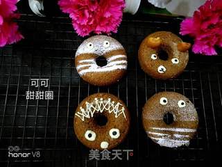 可可甜甜圈的做法步骤:19