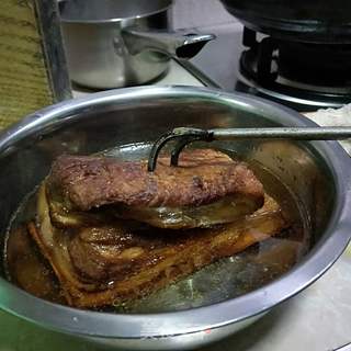 咸干菜扣肉的做法步骤:8