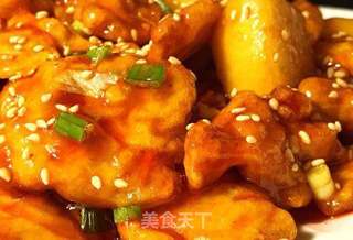苹果咕噜肉的做法步骤:18