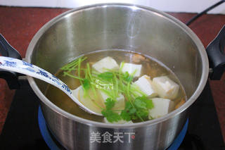 鲜香磷虾豆腐汤的做法步骤:7