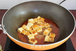 香菇酱麻辣豆腐的做法步骤:6