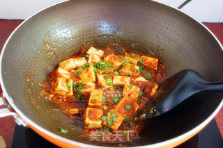 香菇酱麻辣豆腐的做法步骤:7