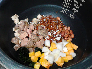 #花样美食#红米咸味腊八饭的做法步骤:4
