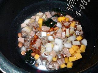 #花样美食#红米咸味腊八饭的做法步骤:5
