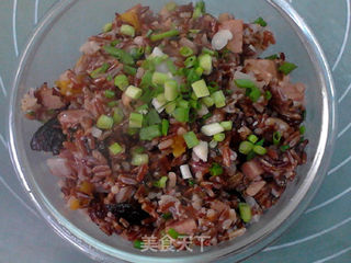 #花样美食#红米咸味腊八饭的做法步骤:11