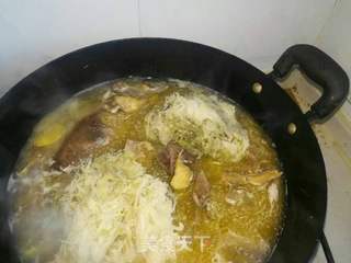 肥鸭烩酸菜的做法步骤:8